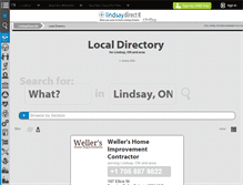 Tablet Screenshot of directory.lindsaydirect.info