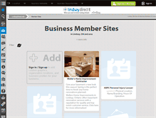 Tablet Screenshot of members.lindsaydirect.info
